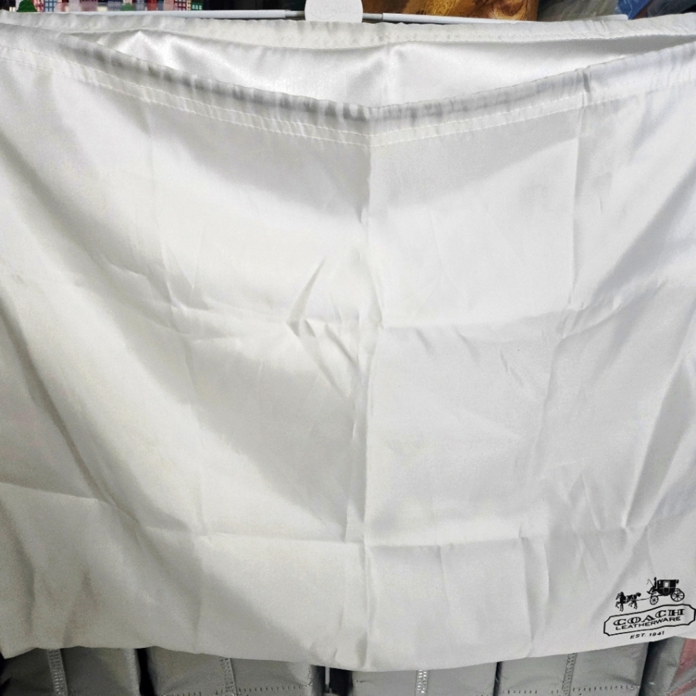 Coach White Dust Bag Large w/Logo 22x18